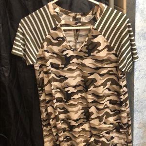 Camouflage blouse